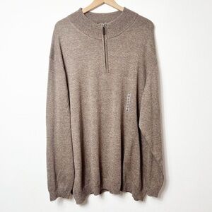 Roundtree & Yorke Size 4T Long Sleeve Brown Men Sweater Brand New